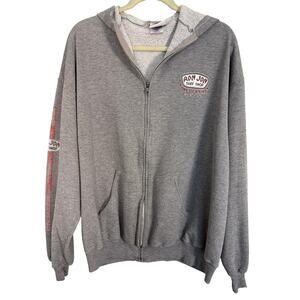Ron Jon Surf Shop Hoodie Gray Zip Up Sweatshirt One of a Kind Cocoa Beach FL
